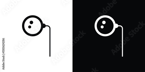 Ar monocle icon. Simple high quality pictogram. Modern solid style