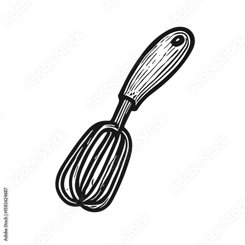 whisk vector handdrawn
