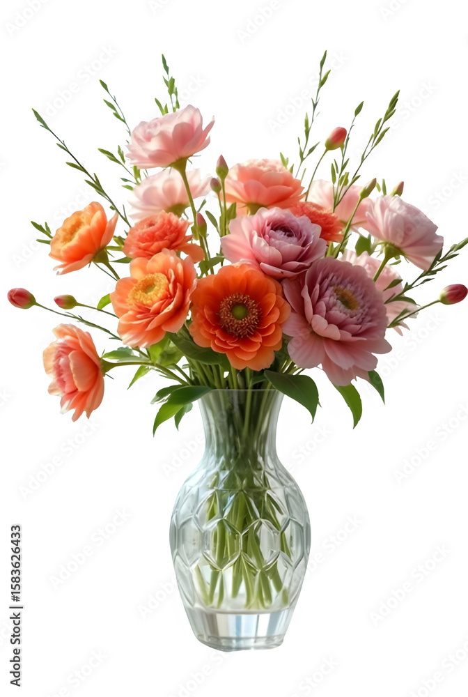 Obraz premium bouquet of roses in vase