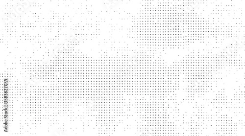 Grunge halftone abstract texture. Retro dotted pattern with distressed comic style effect. High contrast rough pop art background.