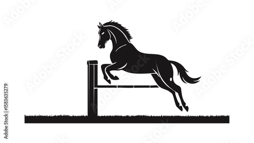 Silhouette icon vector set of horse and horseshoe in elegant minimal style, perfect for equestrian themes, animal design, farm branding, riding clubs, and western-style illustrations

