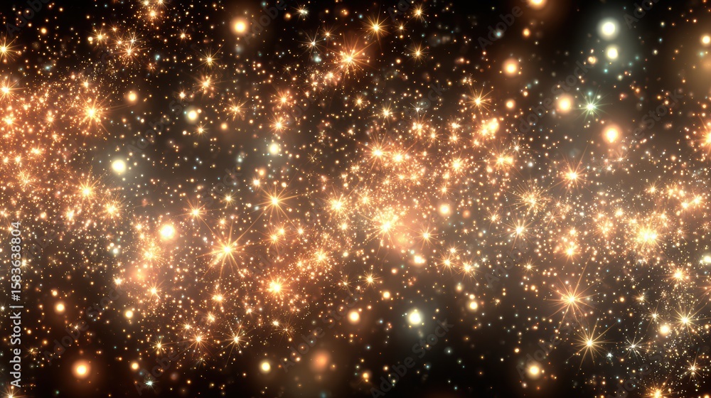 Fototapeta premium A stunning cosmic scene showcasing countless bright stars and celestial bodies against a dark backdrop.