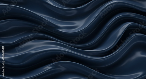 Flowing Fluid Elegance: A captivating visual of seamlessly flowing fluid, a perfect fusion of elegance and artistry. Its dark and smooth texture reveals the beauty of movement. 