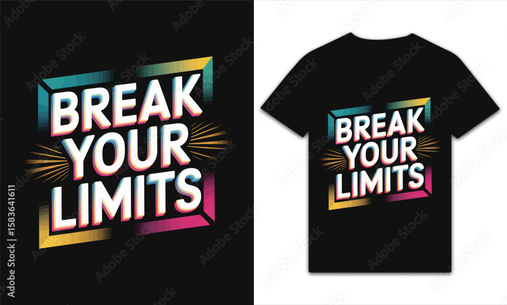 Fototapeta premium Growth and Success Concept Typography for Merchandise4