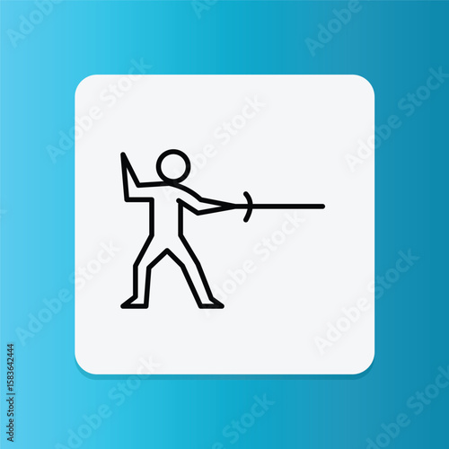 Character shooting icon representing player action or movement.