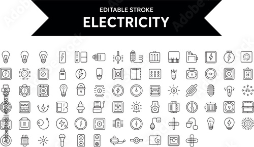 Collection of vector web and business icons for internet, social media, and mobile technology design, including communication, money, and navigation symbols