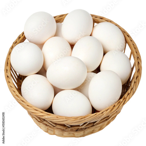 Wallpaper Mural Full eggs in basket isolated on transparent background  
 Torontodigital.ca