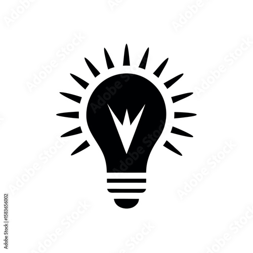 Spark of Idea Logo Icon Vector Illustration