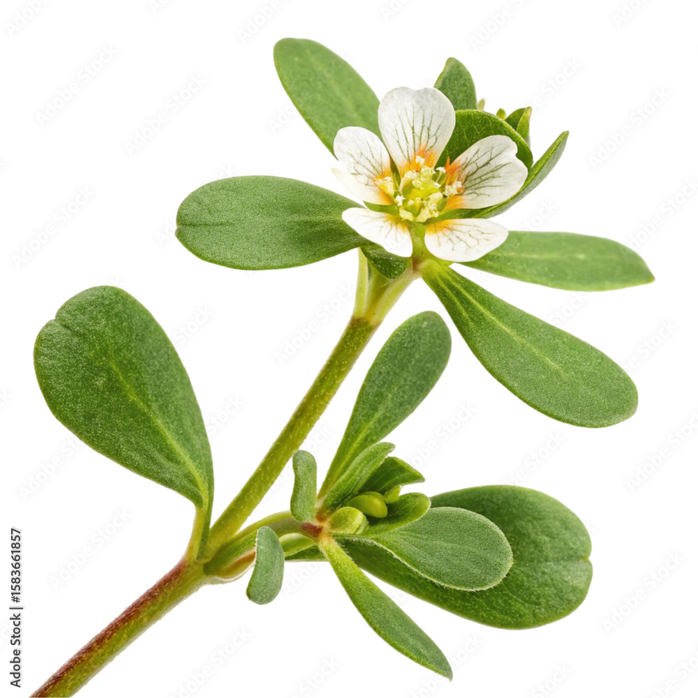 Obraz premium Purslane flower isolated on transparent background 