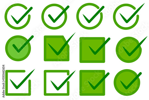 Free Download check mark icons. check symbol icons, green check sign vector - GFXLoad