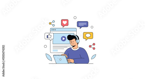 Creating engaging online content with a digital media creator utilizing technology and social platforms