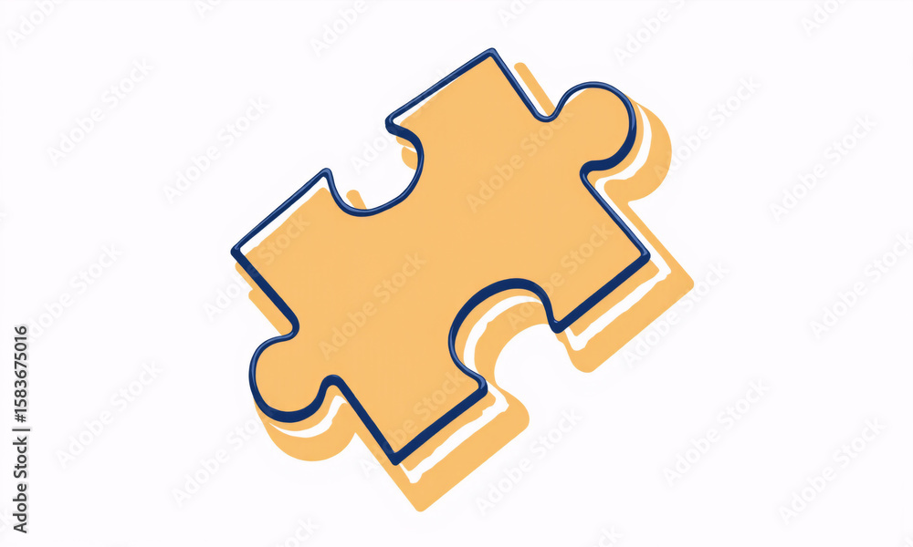 Fototapeta premium puzzle piece icon