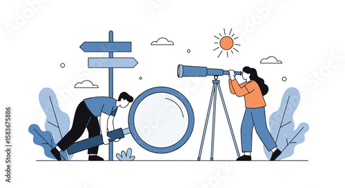 Exploring opportunities and discovering new paths with vision and curiosity for a brighter future ahead