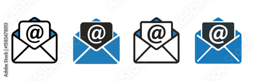email icon set for app and web

