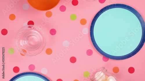 Birthday Party Snack Border Widescreen