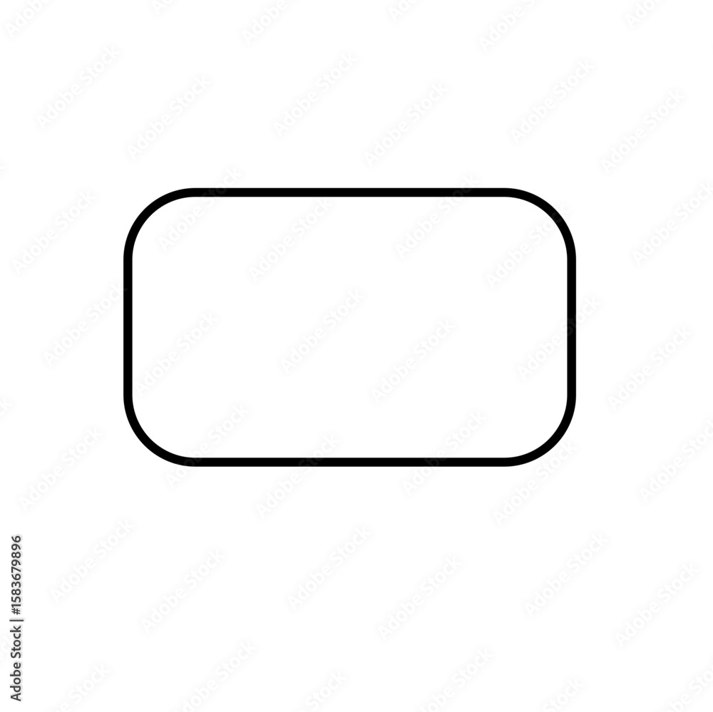 Fototapeta premium Modern geo rounded rectangle 