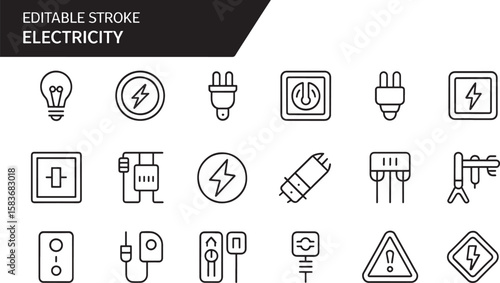 Vector icon set of kitchen tools and other web symbols for design