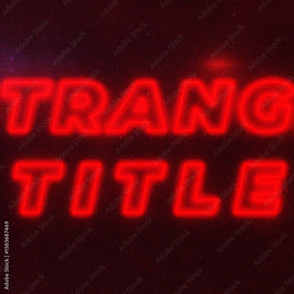 Retro Strange Title Animation for Square Posts Stock Template | Adobe Stock