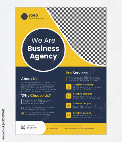 Professional Business Flyer Template for Corporate Marketing, Promotion, and Advertising Design