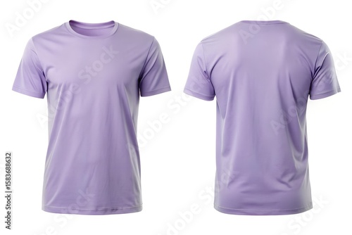  front view back view lavender minimal t shirt 