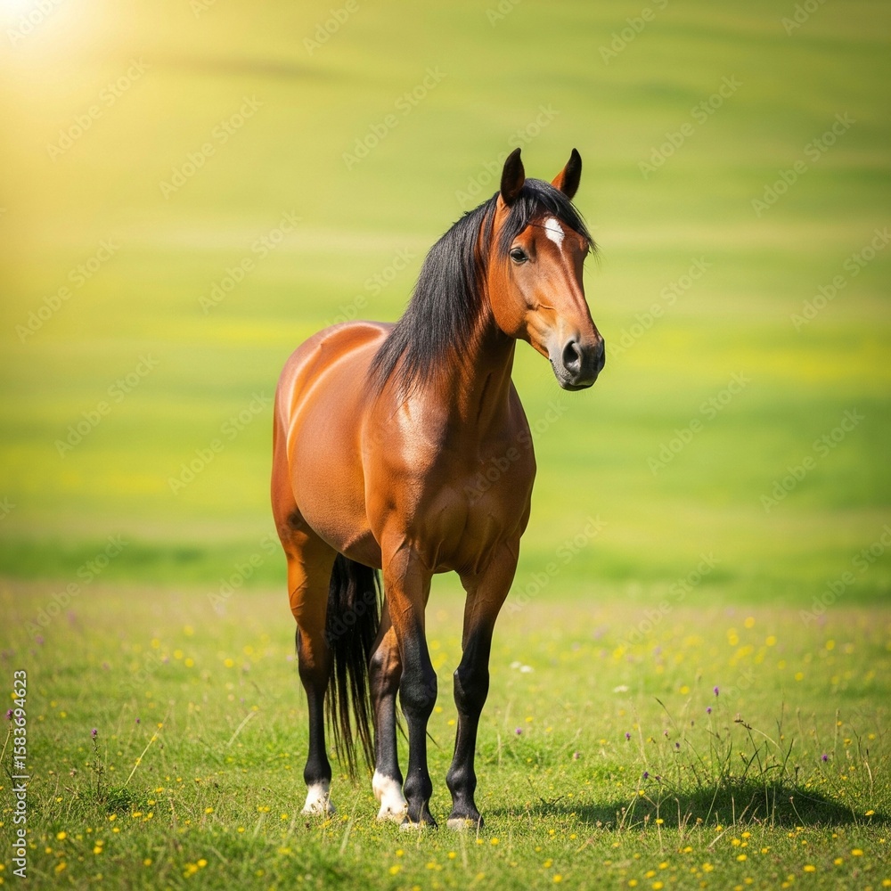 Fototapeta premium horse in the field