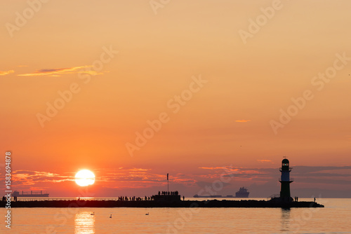 Sun Down vor Warnemünde