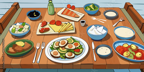 Delicious pizza on a plate for a gourmet dinner meal