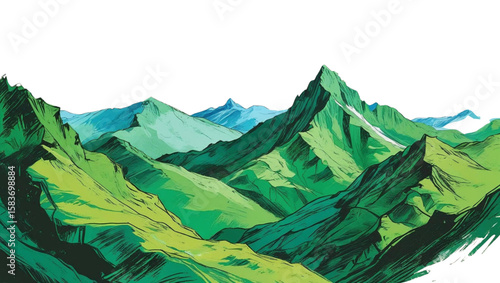 green mountain landscape