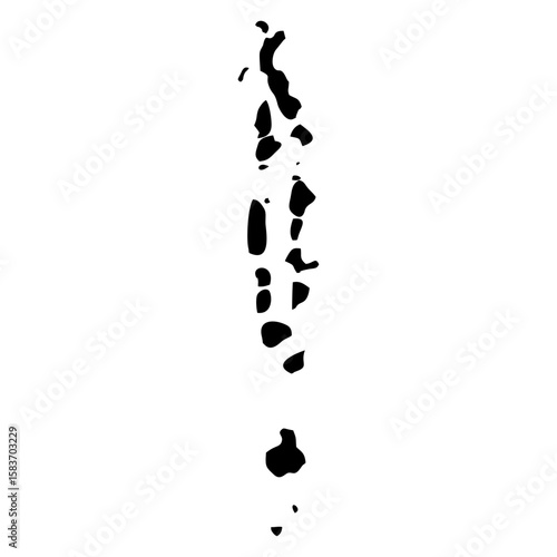 map of Maldives black