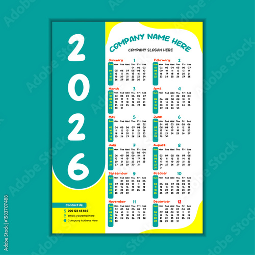 2026 Calendar Template For Business Promotion