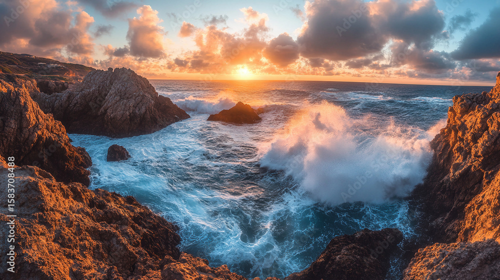 Obraz premium sunset over the ocean