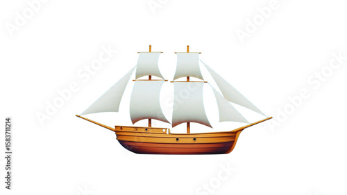 wooden ship model