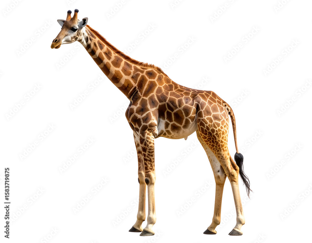 giraffe isolated on white giraffe isolated on white
