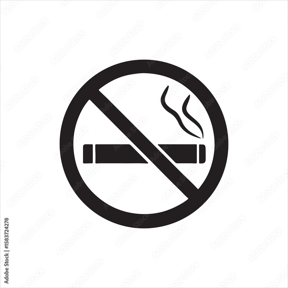 No Smoking Sign Icon No Smoking Sign Icon