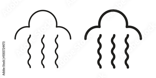 Steam icons designed in filled, outline, line and stroke style