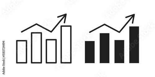 Stagflation icons designed in filled, outline, line and stroke style