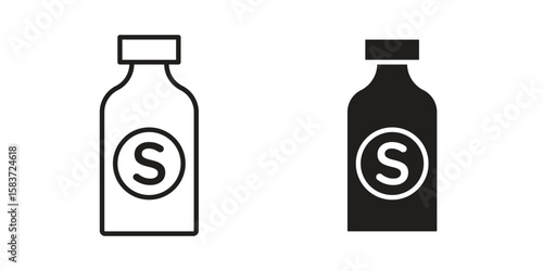 Solvent icons designed in filled, outline, line and stroke style