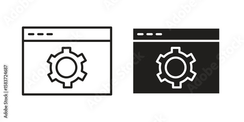 Software icons designed in filled, outline, line and stroke style