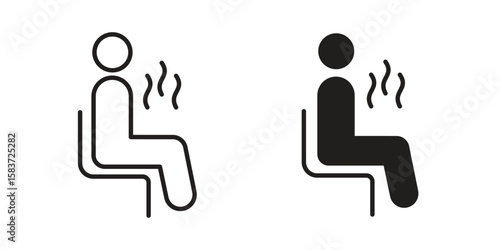 Sauna icons designed in filled, outline, line and stroke style