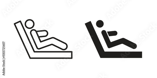 Resting icons designed in filled, outline, line and stroke style