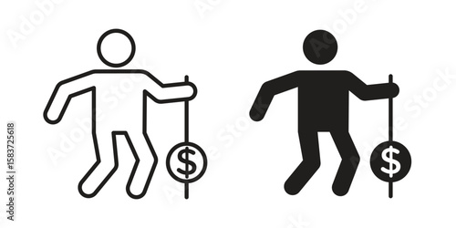 Retirement icons designed in filled, outline, line and stroke style