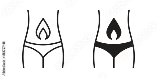 Metabolism icons designed in filled, outline, line and stroke style