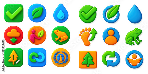 Vibrant Environmental Icons
