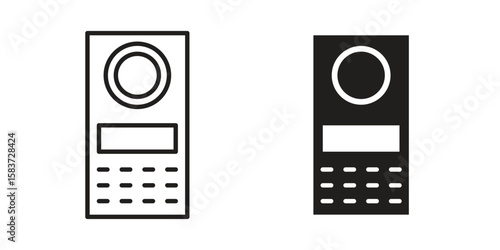 Intercom icons designed in filled, outline, line and stroke style