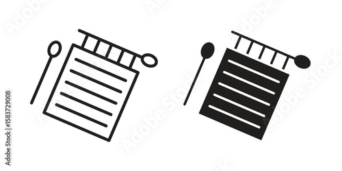 Handloom icons designed in filled, outline, line and stroke style