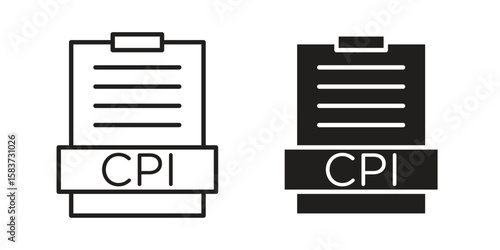 Consumer prices index icons designed in filled, outline, line and stroke style