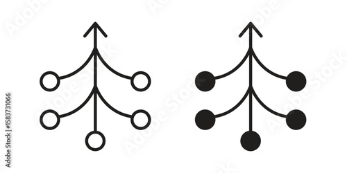 Consolidation icons designed in filled, outline, line and stroke style