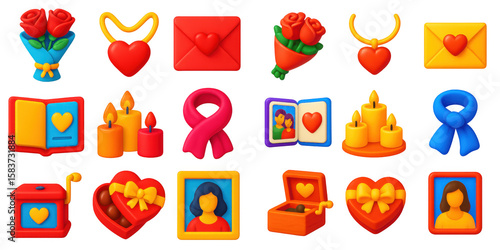 Romantic Gift Icons