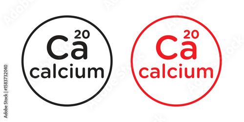 Calcium icons designed in filled, outline, line and stroke style