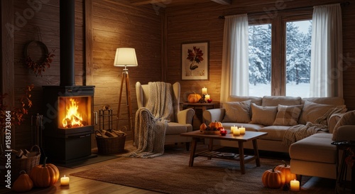 Wallpaper Mural Hands interact with a holographic robot interface in a modern interior space. Torontodigital.ca